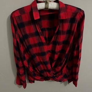 Hollister red blouse